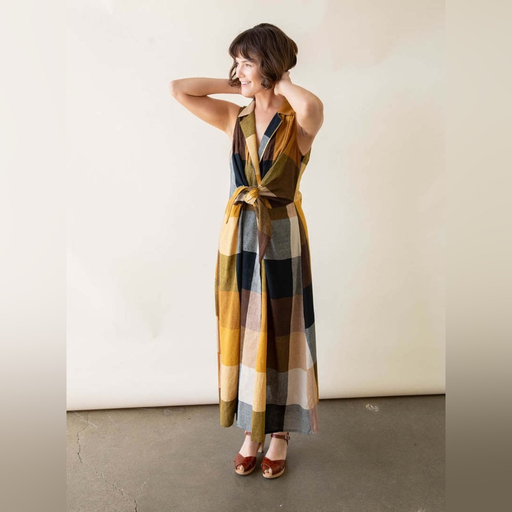 Rujuta Sheth Emily Dress in Marni Check Sz M